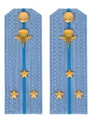 Погоны МО ВДВ голубые на рубашку Старший Лейтенант в сборе Картон