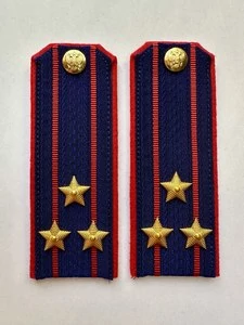 Погоны Следственный комитет темно-синие КАРТОН Звание Полковник 14х5см
