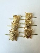 Эмблемы петличные Следственный комитет цвет золотой 6 шт