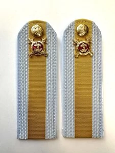 Погоны Полиции на рубашку голубые галун ПЛАСТИК Звание Старшина