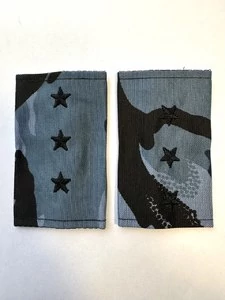 Фальш погоны ФСИН на бушлат звание Старший Прапорщик цвет синяя кукла