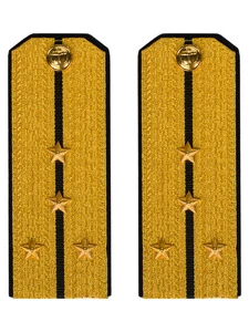 Погоны парадные ВМФ Капитан - Лейтенант цвет золотой