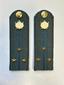 Погоны ФССП с фурнитурой серые звание Старший Лейтенант картон 14х4,5см