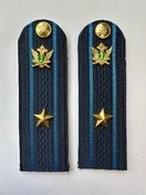 Погоны ФССП с фурнитурой звание Майор картон 14х4,5см цвет темно-синий