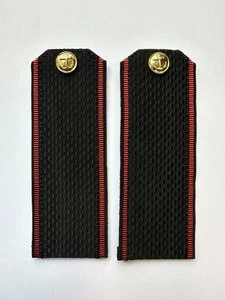 Погоны Морской пехоты повседневные Матрос картон цвет черный с красным кантом