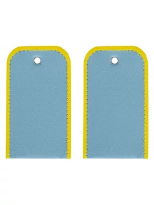 Погоны РЖД с кляммерами в комплекте цвет голубой без надписи