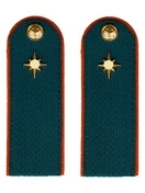 Погоны МЧС 14х5см КАРТОН с фурнитурой звание Рядовой