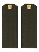 Погоны МО общевойсковые на китель зеленые звание Рядовой Картон