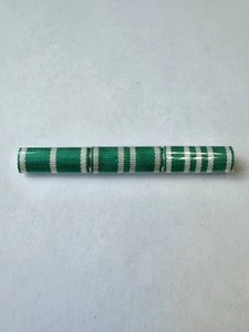 Орденская планка ФТС За службу 1, 2, 3 степени 10, 15, 20 лет цвет зеленый на Булавке