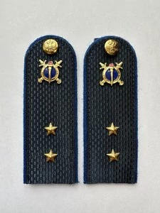 Погоны Юстиции в сборе на куртку картон звание Прапорщик 14х5,5 см