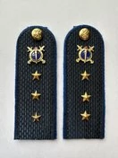 Погоны Юстиции в сборе картон 14х5 см звание Старший Прапорщик