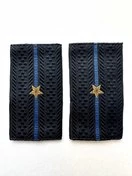 Фальш погоны Юстиции темно-синие с вышивкой звание Младший Лейтенант