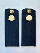 Погоны Росгвардии ФСВН 14х5 см ПЛАСТИК звание Рядовой цвет темно-синий