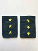 Фальш погоны МЧС с вышивкой 8х6см звание Старший Прапорщик