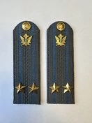 Погоны ФССП с фурнитурой серые звание Подполковник картон 14х4,5см