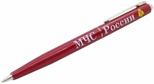 Ручка шариковая с символикой МЧС России цвет красный (синяя паста)