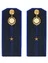 Погоны ФСБ на куртку цвет синий пластик, звание Младший лейтенант 14х5,5см