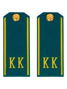 Погоны кадетские КК, сукно (11 см) с фурнитурой цвет голубой