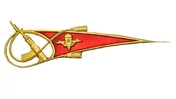 Околыш на берет ВДВ с автоматом №3055