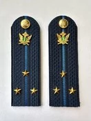 Погоны ФССП с фурнитурой звание Старший Лейтенант картон 12см цвет темно-синий