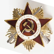 Сувенирный орден Отечественной войны 1 ст. 4,5х4,5 см без удостоверения