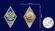Знак об окончании Михайловской военной артиллерийской академии цвет синий