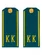 Погоны кадетские КК, сукно (13 см) с фурнитурой цвет голубой