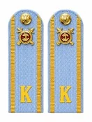 Погоны Курсант Полиции 13,5см пластик в сборе с фурнитурой