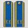 Погоны ВДВ, ВКС кадетские Голубые КК 14 см ПЛАСТИК в сборе с пуговицей