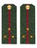 Погоны МО офисные зеленые звание Старший Лейтенант Пластик