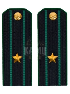 Погоны Пограничной службы ПС ФСБ в сборе картон на китель звание Майор 14х5,5см