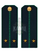 Погоны Пограничной службы ПС ФСБ в сборе картон на КИТЕЛЬ звание Лейтенант 14х5,5см