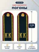 Погоны Полиции МВД кадетские КК 13см картон в сборе с фурнитурой