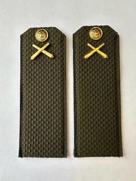 Погоны МО РВиА зеленые звание Рядовой Картон