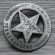 Значок рейнджера США Texas Rangers 4.5 см