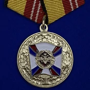 Медаль "За воинскую доблесть" МО РФ 2 степени Учреждение: 22.12.1999, 14.12. 2017 №67(876)