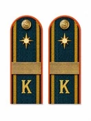 Погоны Курсант МЧС 14см пластик в сборе с фурнитурой Старший Сержант