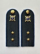 Погоны Юстиции в сборе на куртку картон звание Прапорщик 12 см