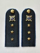 Погоны Юстиции в сборе на куртку картон звание Старший Прапорщик 12 см